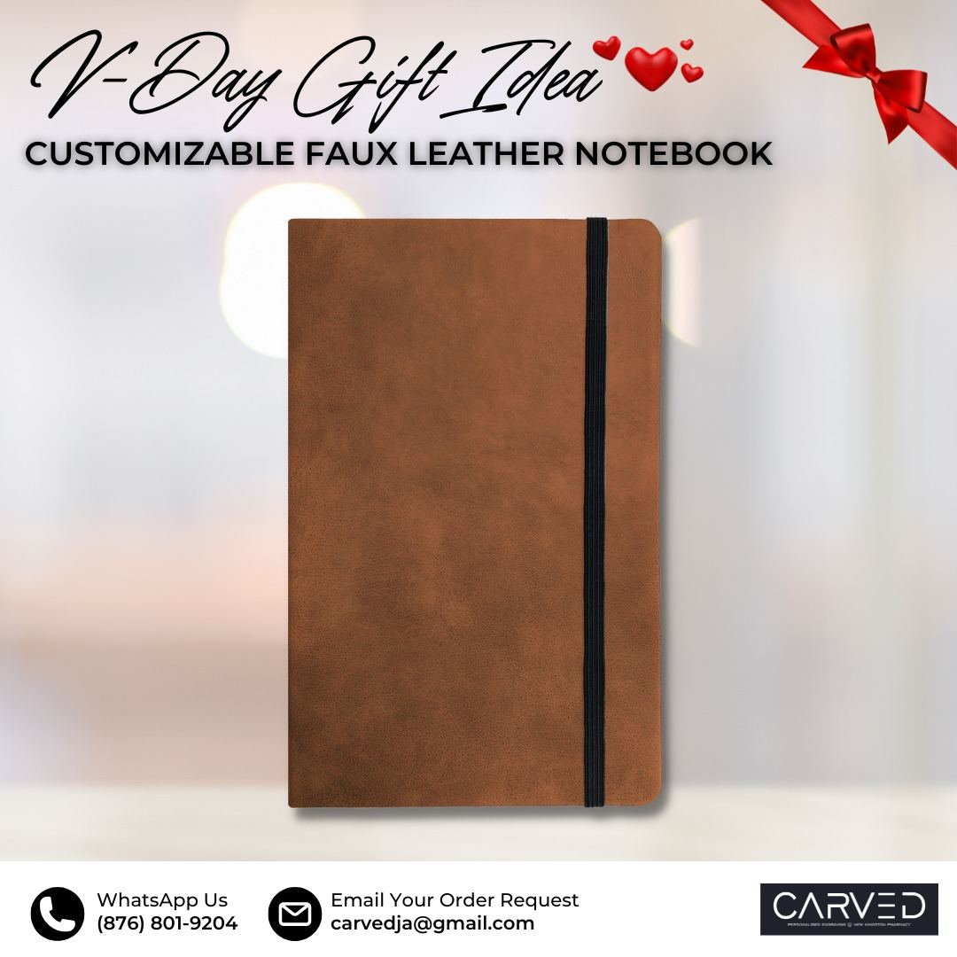 Customizable faux leather padfolio for work or school